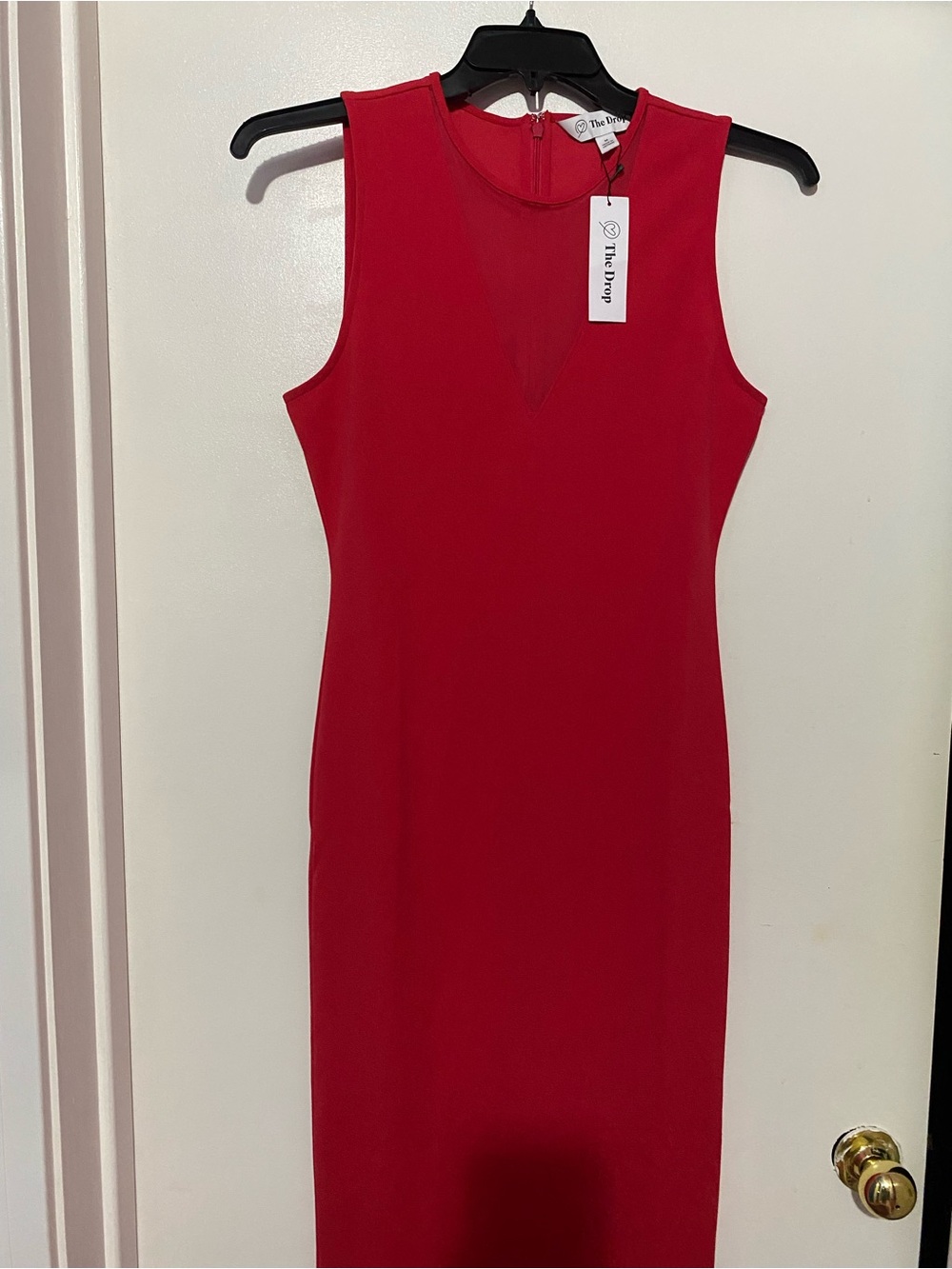 NWT The Drop Sleeveless Red Sheath Dress